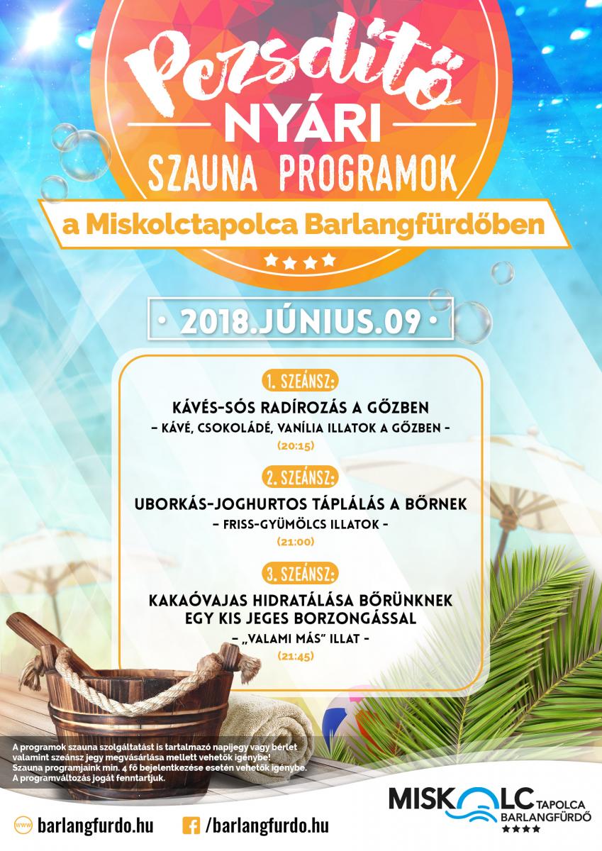 Pezsdítő szaunaprogramok